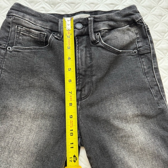 Good American Good Legs w/ Zip Ankle Stretch Black Denim Jeans - Size 4/27 - Picture 13 of 15